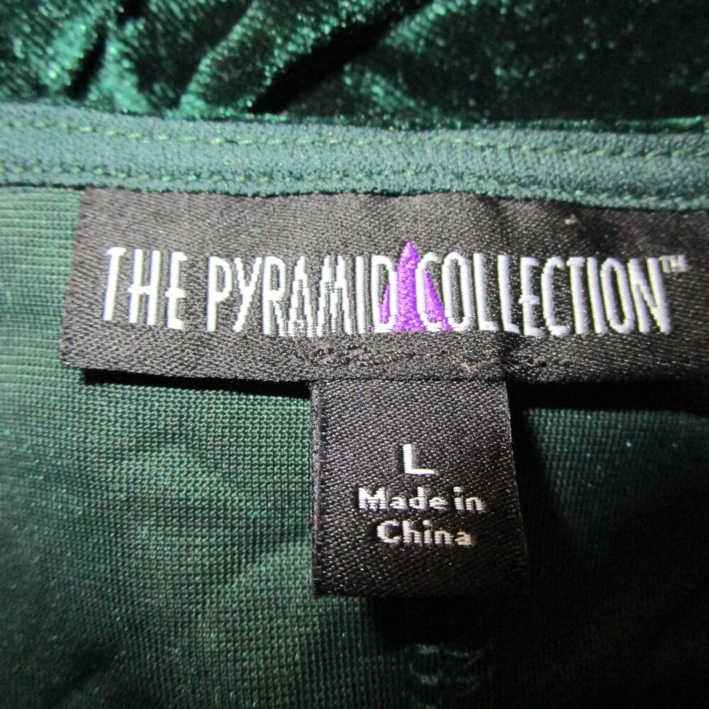 The Pyramid Collection Emerald Green Velvet Dress Whimsigoth Forest Fairy Large - Picture 9 of 9